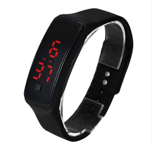 Thin Girl Men Sports Silicone Digital LED Wristwatches Women Watch Female Clock