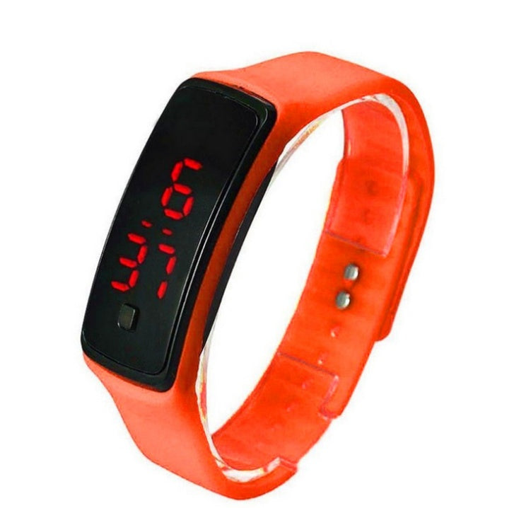 Thin Girl Men Sports Silicone Digital LED Wristwatches Women Watch Female Clock